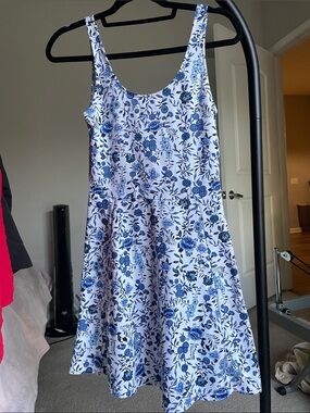 blue winter dresses for women English Factory Blue Geo Floral Cara Maxi Dress Blue Geo Floral / XS main image 1